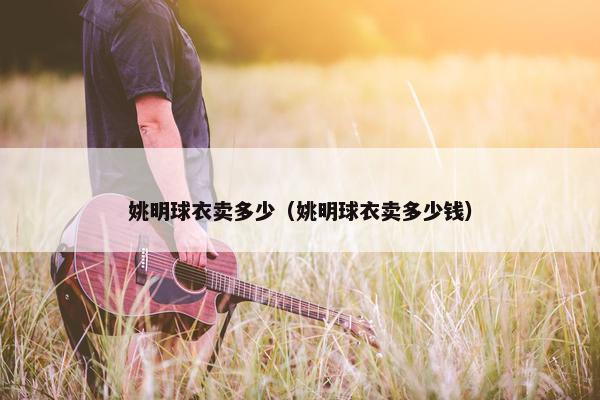 姚明球衣卖多少（姚明球衣卖多少钱）