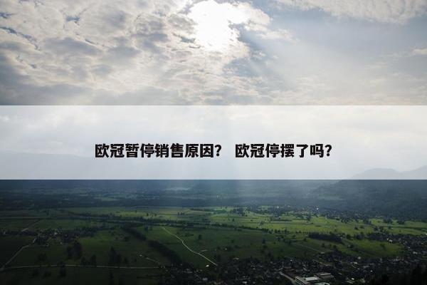 欧冠暂停销售原因？ 欧冠停摆了吗？