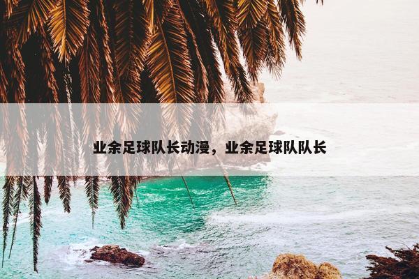 业余足球队长动漫，业余足球队队长