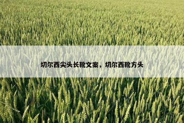 切尔西尖头长靴文案，切尔西靴方头
