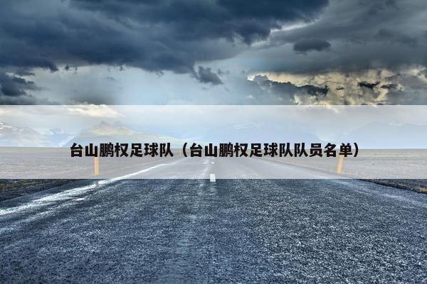 台山鹏权足球队（台山鹏权足球队队员名单）