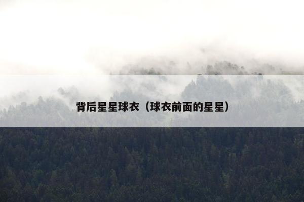 背后星星球衣（球衣前面的星星）