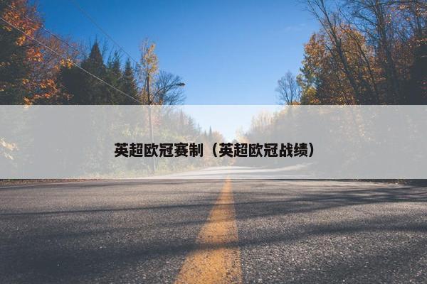 英超欧冠赛制（英超欧冠战绩）