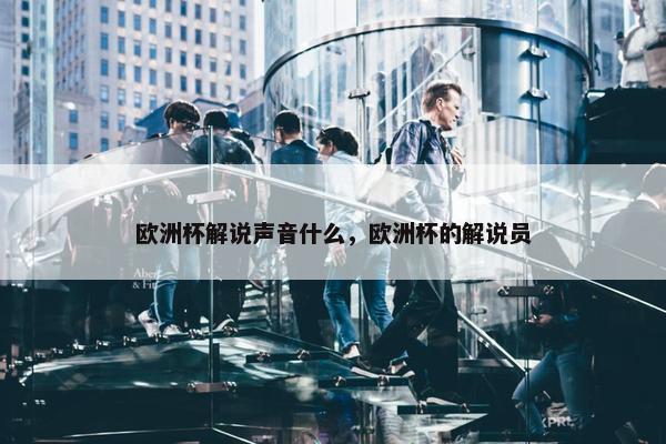 欧洲杯解说声音什么，欧洲杯的解说员