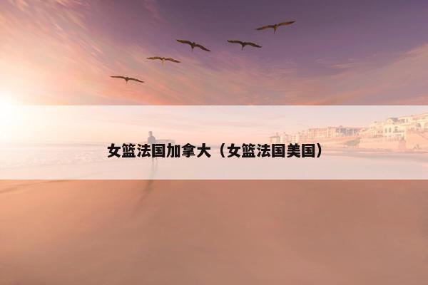 女篮法国加拿大（女篮法国美国）