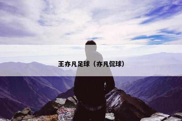 王亦凡足球（亦凡侃球）