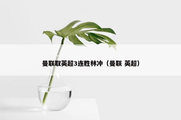 曼联取英超3连胜林冲（曼联 英超）