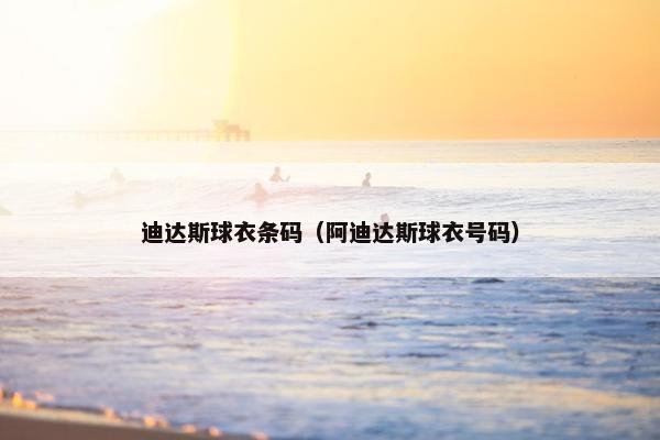 迪达斯球衣条码（阿迪达斯球衣号码）