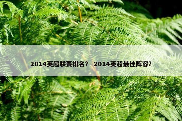 2014英超联赛排名？ 2014英超最佳阵容？