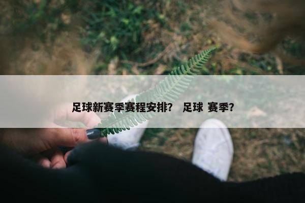 足球新赛季赛程安排？ 足球 赛季？