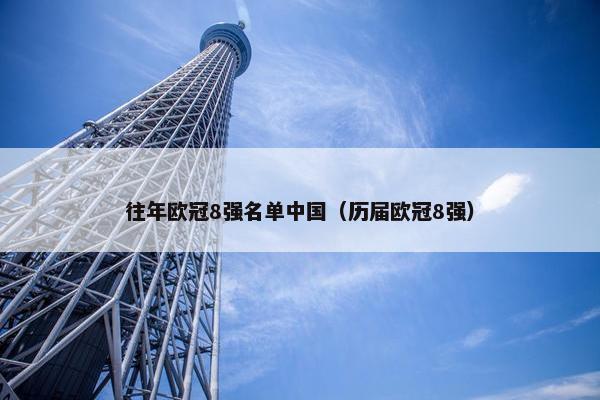 往年欧冠8强名单中国（历届欧冠8强）
