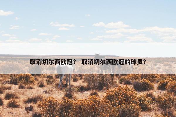 取消切尔西欧冠？ 取消切尔西欧冠的球员？