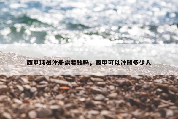 西甲球员注册需要钱吗，西甲可以注册多少人