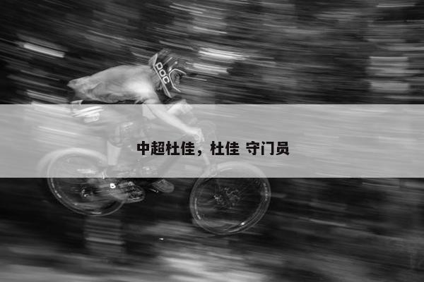 中超杜佳，杜佳 守门员