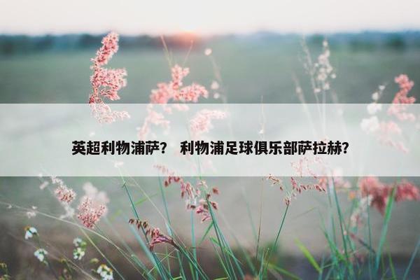 英超利物浦萨？ 利物浦足球俱乐部萨拉赫？