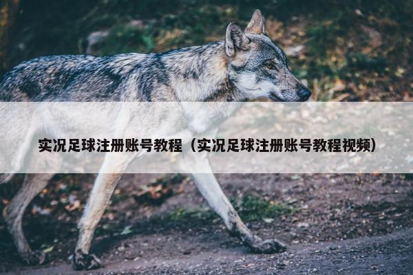 实况足球注册账号教程（实况足球注册账号教程视频）
