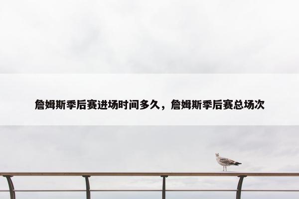 詹姆斯季后赛进场时间多久，詹姆斯季后赛总场次