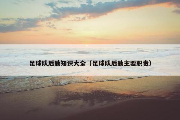 足球队后勤知识大全（足球队后勤主要职责）