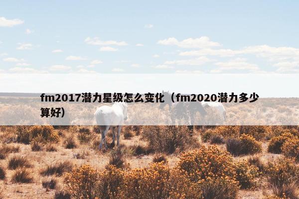 fm2017潜力星级怎么变化（fm2020潜力多少算好）