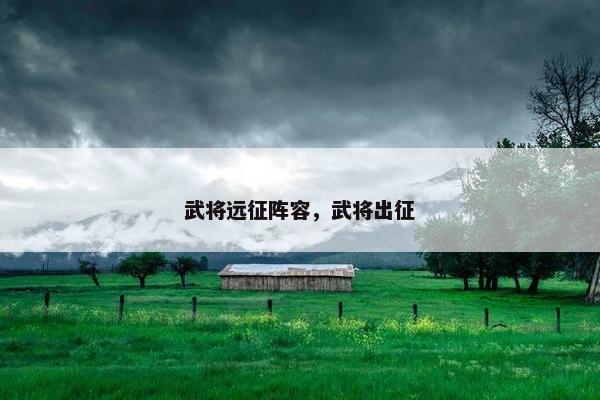 武将远征阵容，武将出征