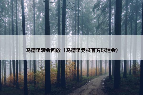 马德里转会回放（马德里竞技官方球迷会）