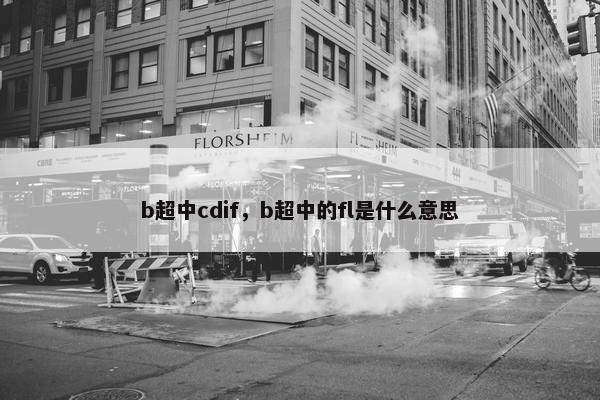 b超中cdif，b超中的fl是什么意思