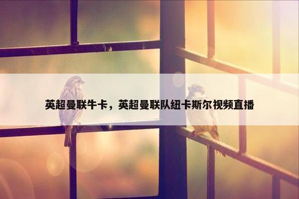 英超曼联牛卡，英超曼联队纽卡斯尔视频直播