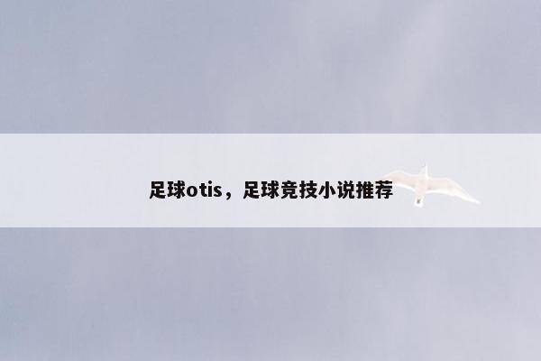 足球otis，足球竞技小说推荐