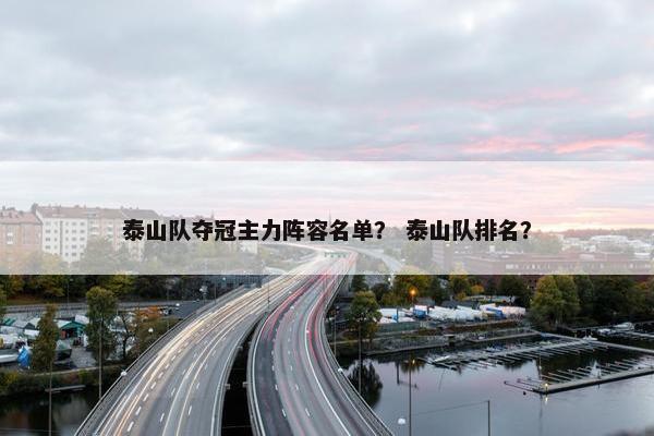 泰山队夺冠主力阵容名单？ 泰山队排名？