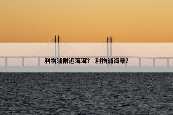 利物浦附近海湾？ 利物浦海景？