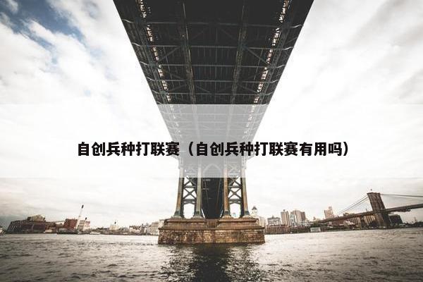 自创兵种打联赛（自创兵种打联赛有用吗）