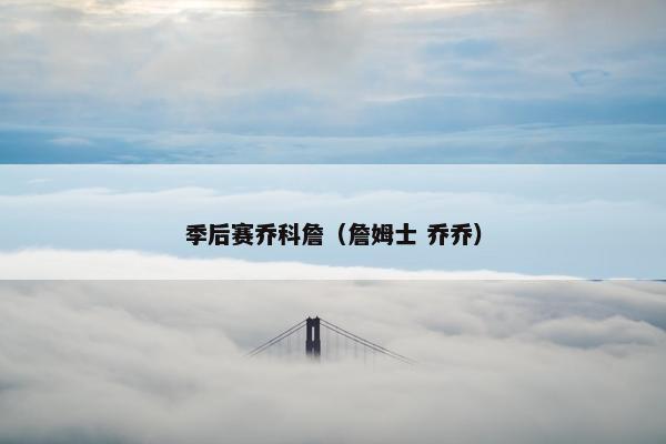 季后赛乔科詹（詹姆士 乔乔）