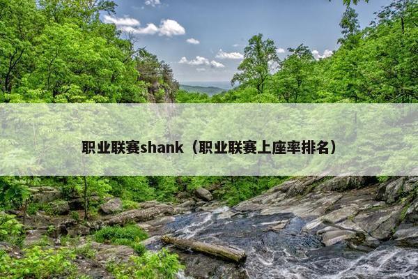 职业联赛shank（职业联赛上座率排名）