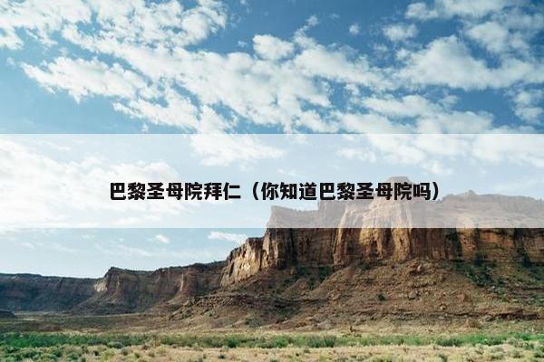 巴黎圣母院拜仁（你知道巴黎圣母院吗）