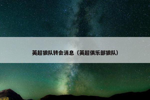 英超狼队转会消息（英超俱乐部狼队）