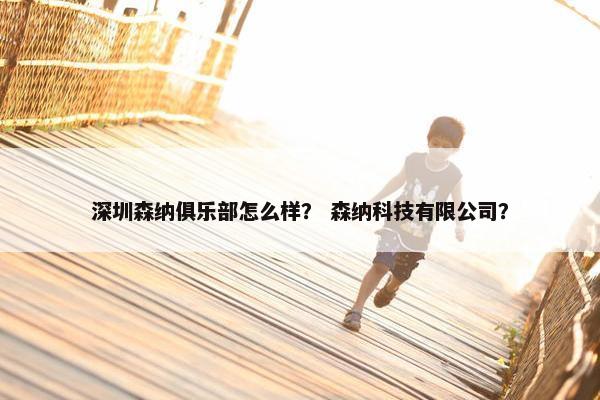 深圳森纳俱乐部怎么样？ 森纳科技有限公司？