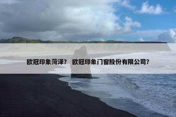 欧冠印象菏泽？ 欧冠印象门窗股份有限公司？