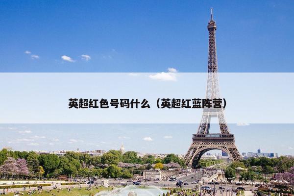 英超红色号码什么（英超红蓝阵营）