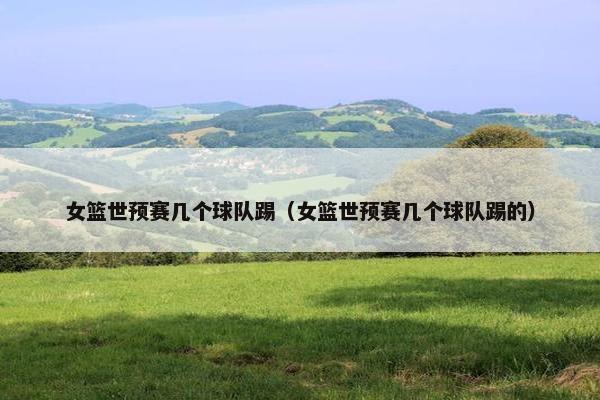 女篮世预赛几个球队踢（女篮世预赛几个球队踢的）