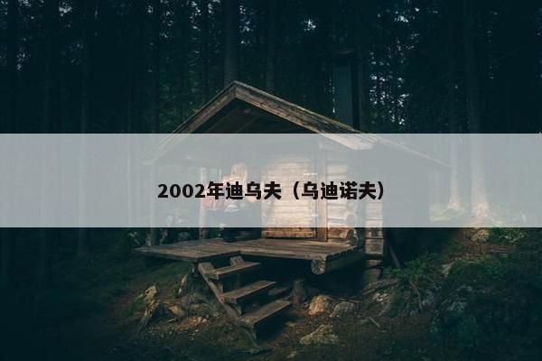 2002年迪乌夫（乌迪诺夫）