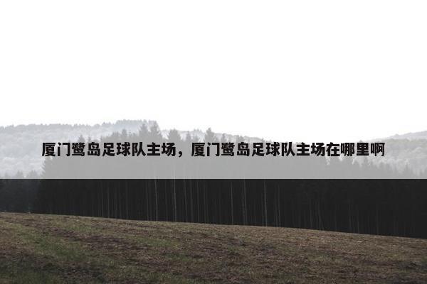 厦门鹭岛足球队主场，厦门鹭岛足球队主场在哪里啊