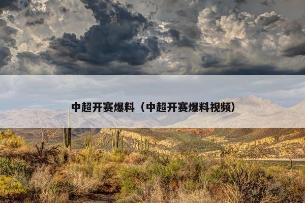 中超开赛爆料（中超开赛爆料视频）