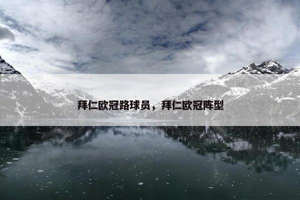 拜仁欧冠路球员，拜仁欧冠阵型