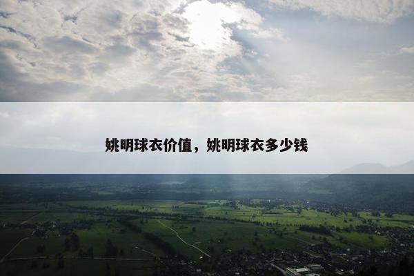 姚明球衣价值，姚明球衣多少钱