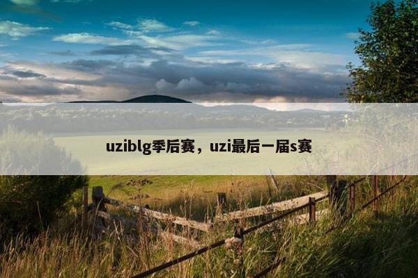 uziblg季后赛，uzi最后一届s赛