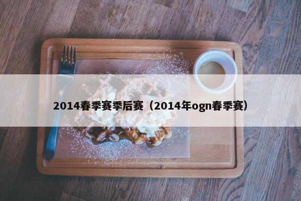 2014春季赛季后赛（2014年ogn春季赛）
