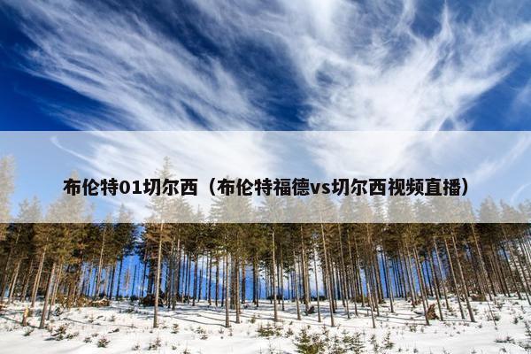 布伦特01切尔西（布伦特福德vs切尔西视频直播）