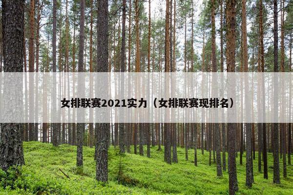 女排联赛2021实力（女排联赛现排名）