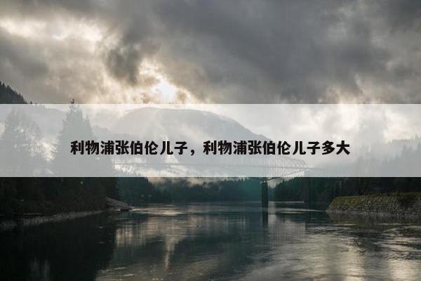 利物浦张伯伦儿子，利物浦张伯伦儿子多大
