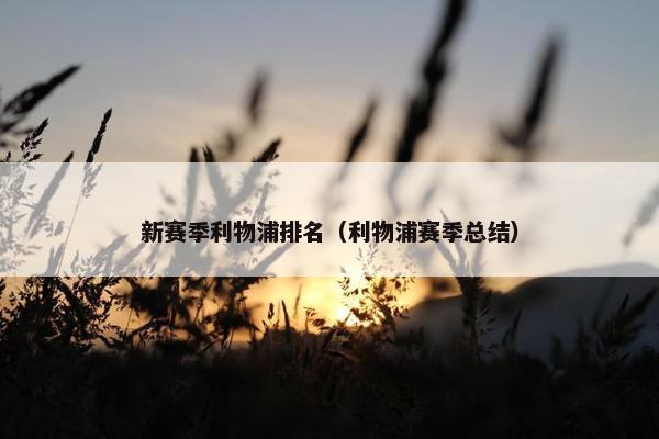 新赛季利物浦排名（利物浦赛季总结）